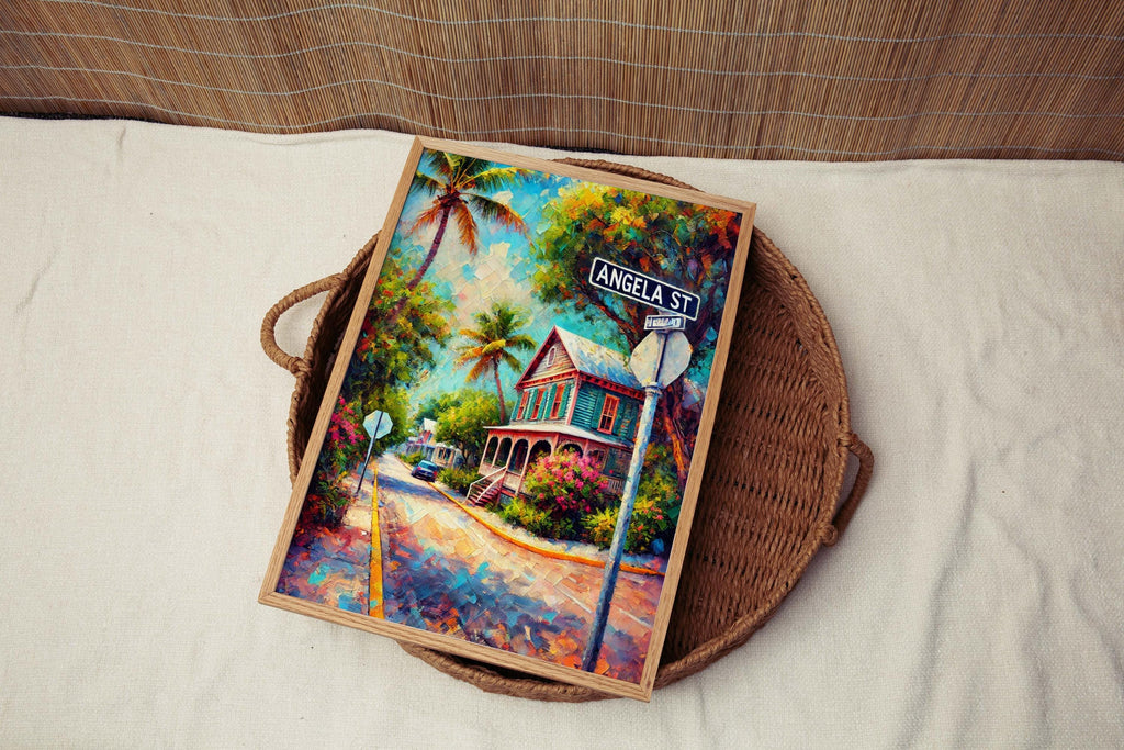 Angela Street Print - Key West, Florida, USA