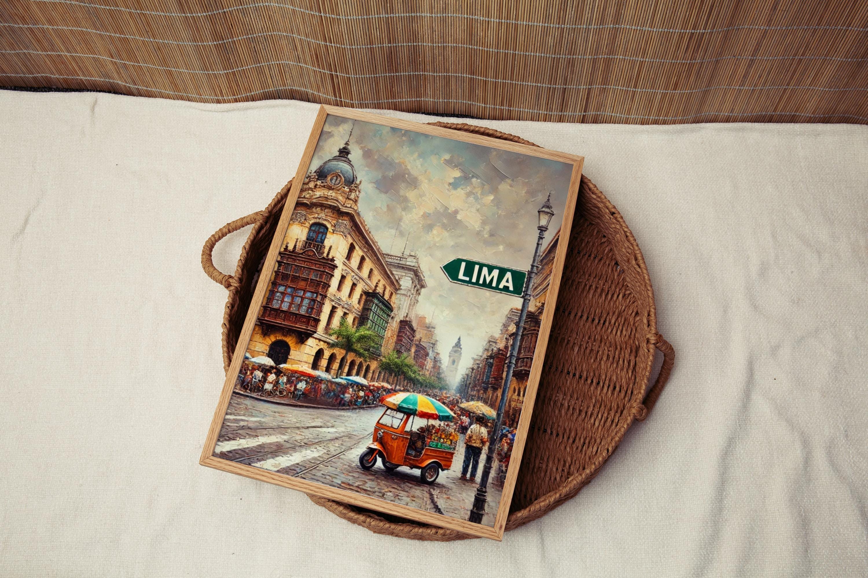 Lima Travel Poster - Lima, Peru