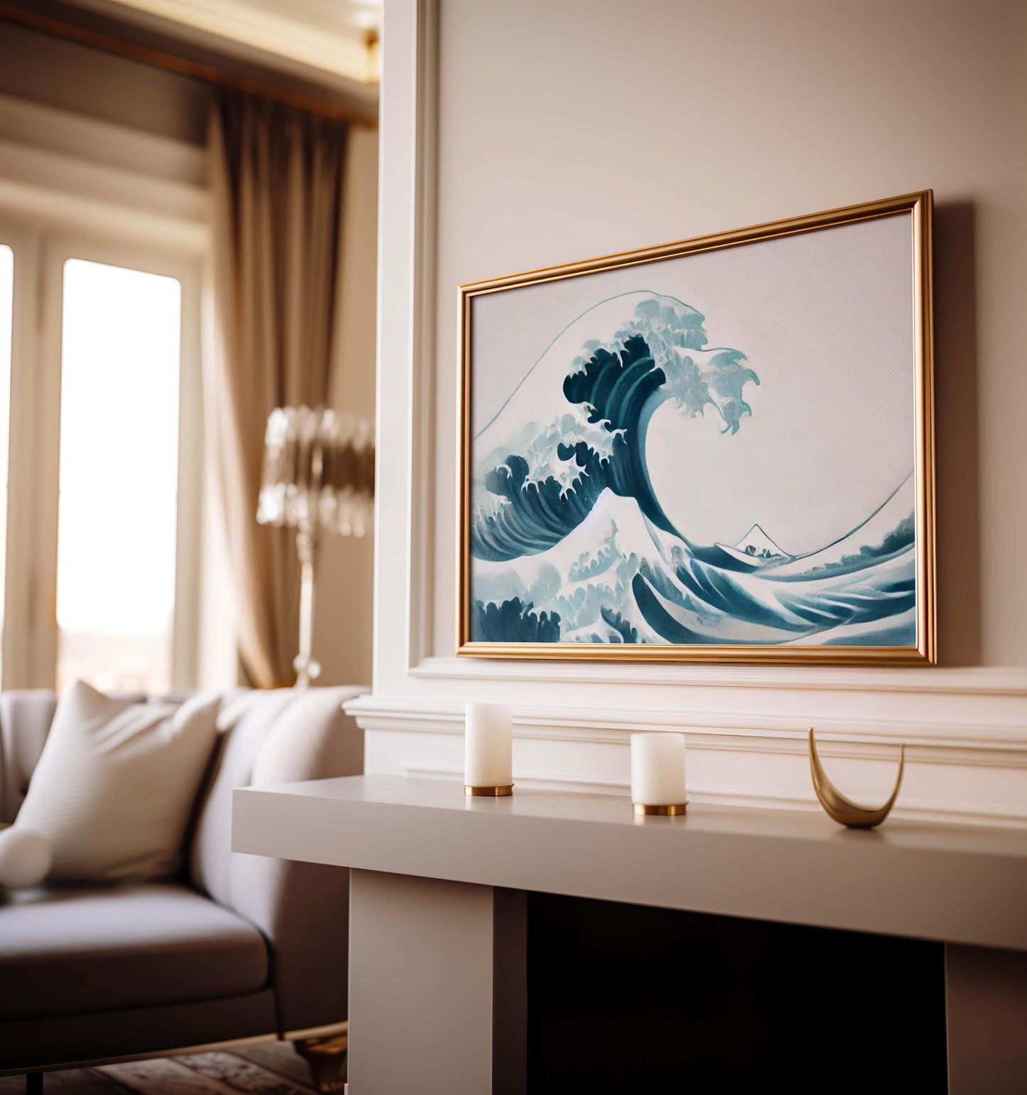 Nature Gift Wave Wall Art Ocean Print Beach Decor Housewarming New Home Family Nature Art