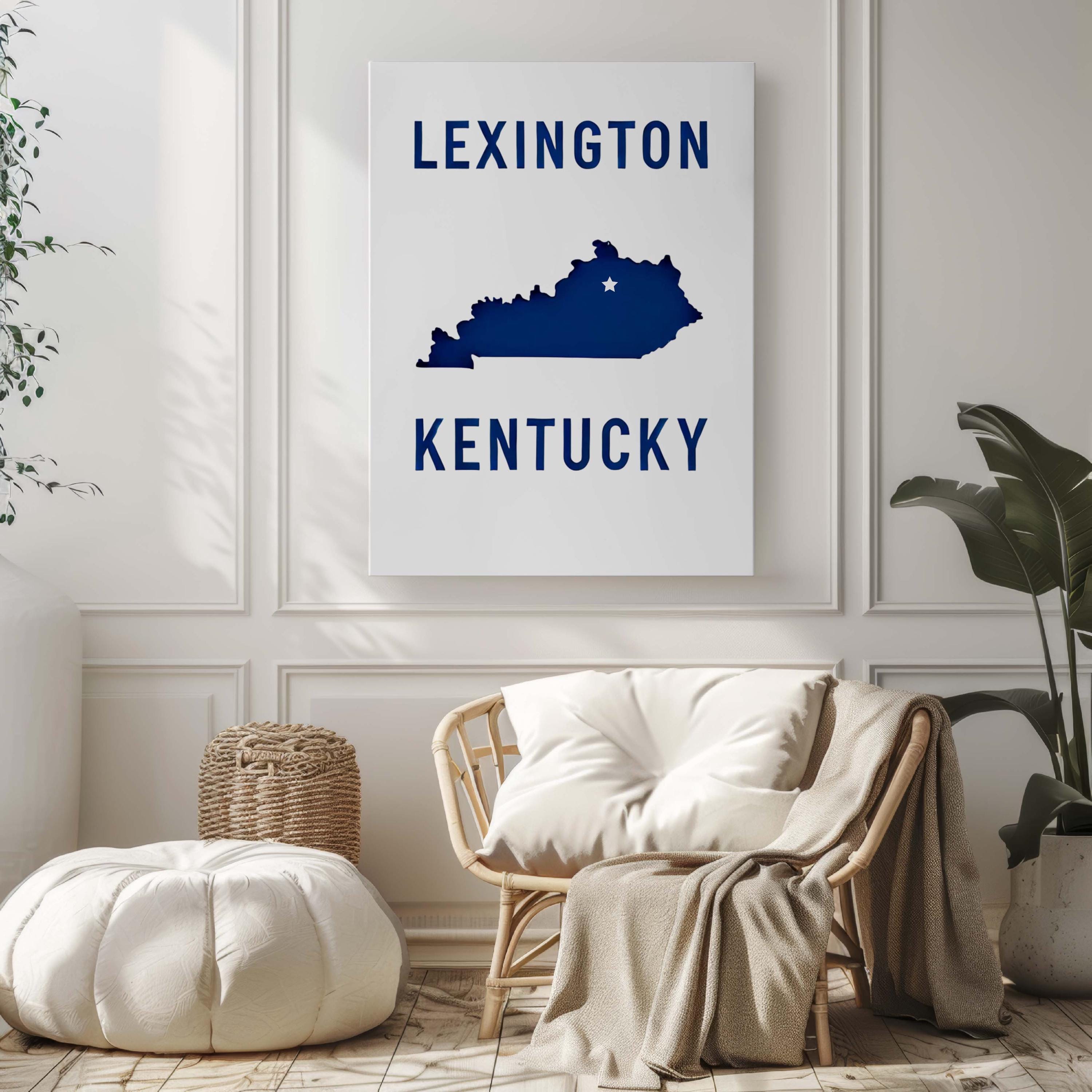 Lexington Print - Kentucky Art Travel Wall Decor, Housewarming Gift, College Dorm Room, KY Artwork, Lexington Wall Art, Kentucky Gift