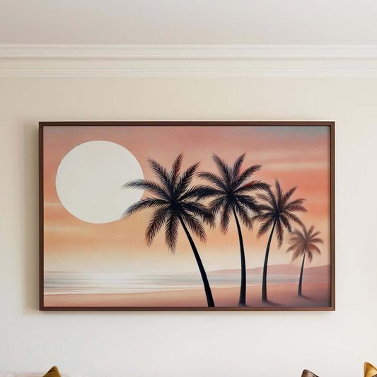 Nature Gift Palm Tree Wall Art, Beach Print Home Decor, New Home & Housewarming Gift, Family Nature Art, Tropical Palm Tree Print