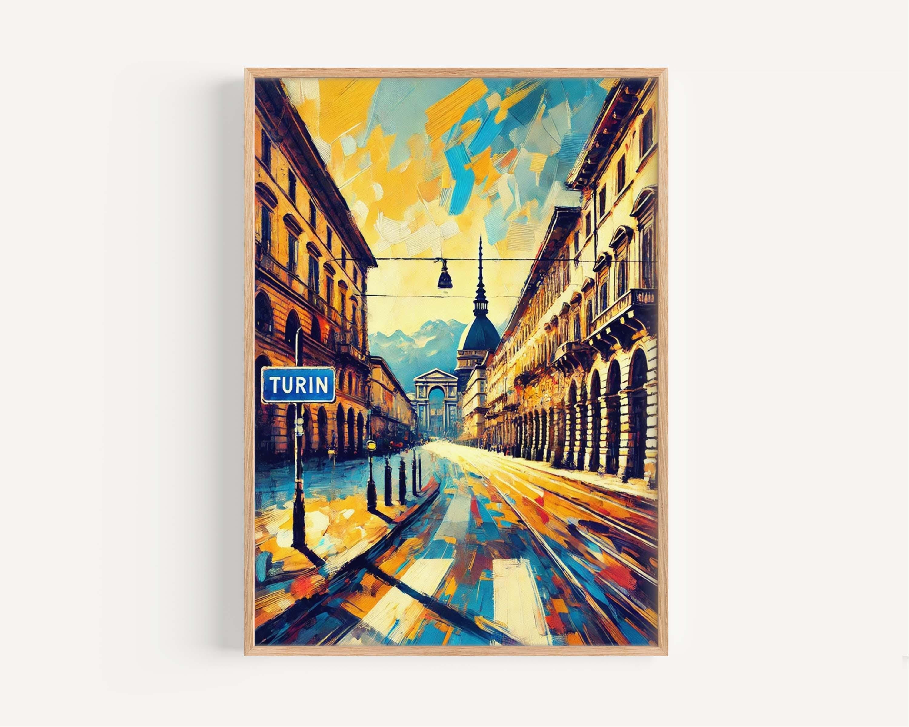 Turin Cityscape Print - Turin, Italy