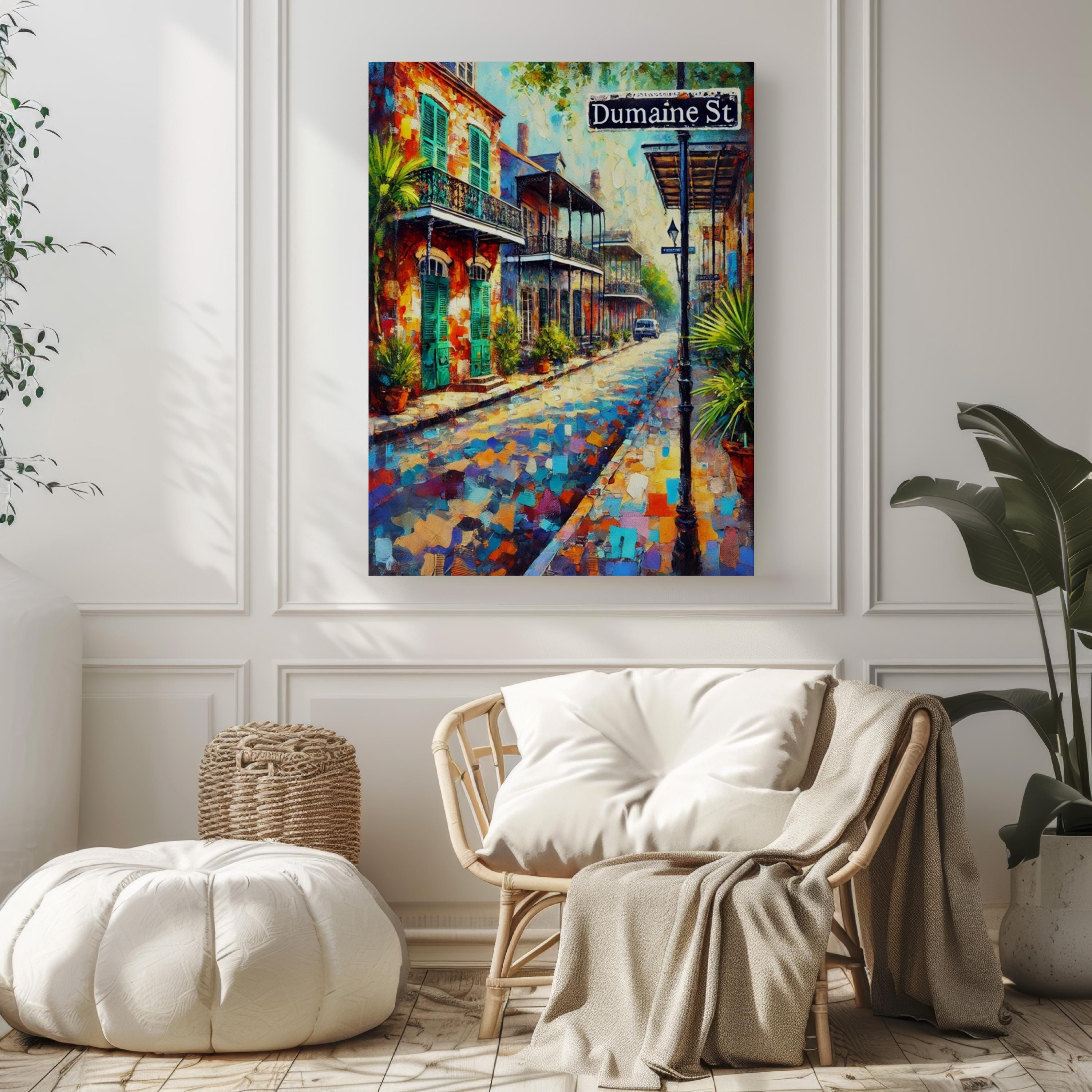 Dumaine St Travel Print - New Orleans, Louisiana, USA