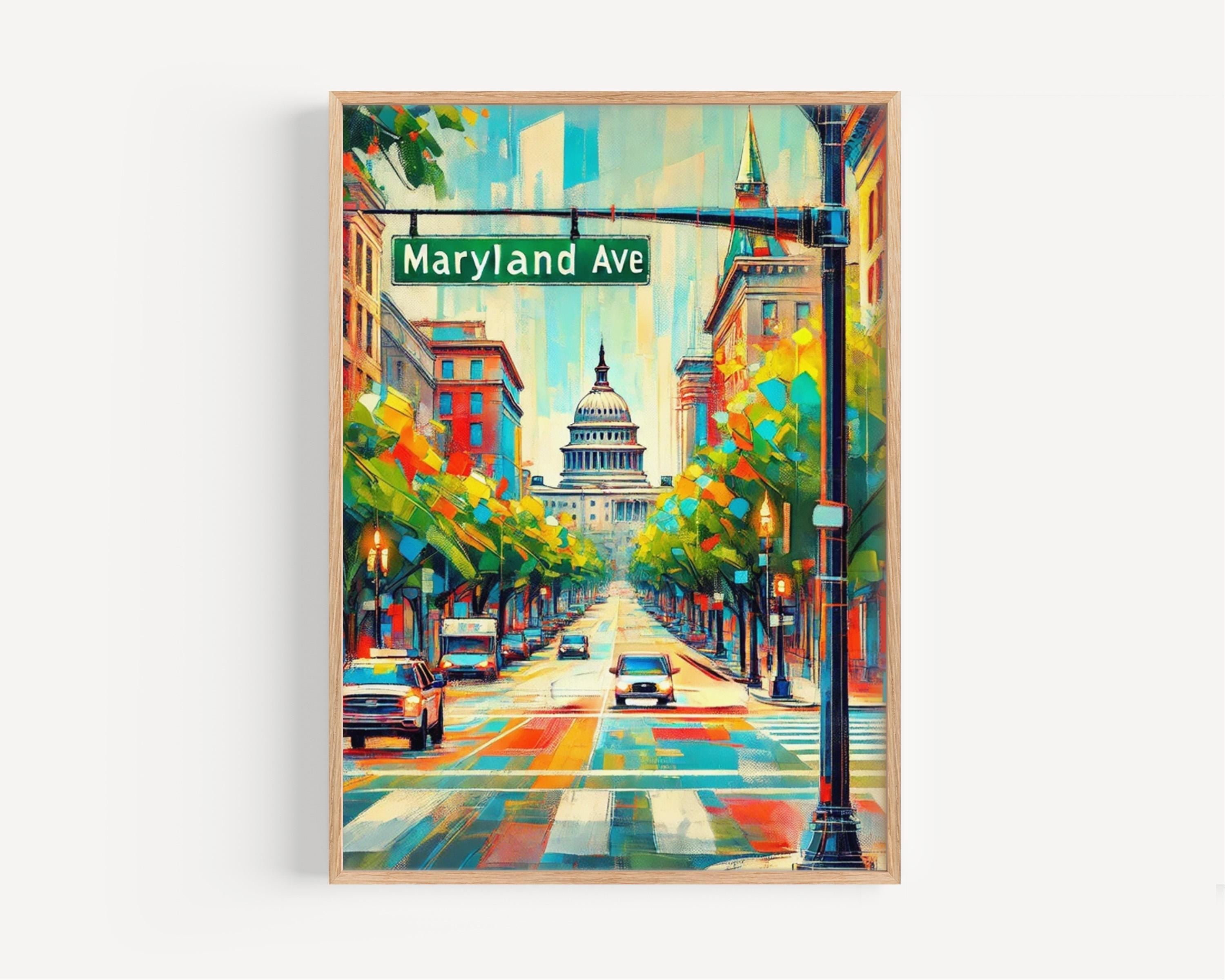 Maryland Avenue Print - Washington, D.C., USA