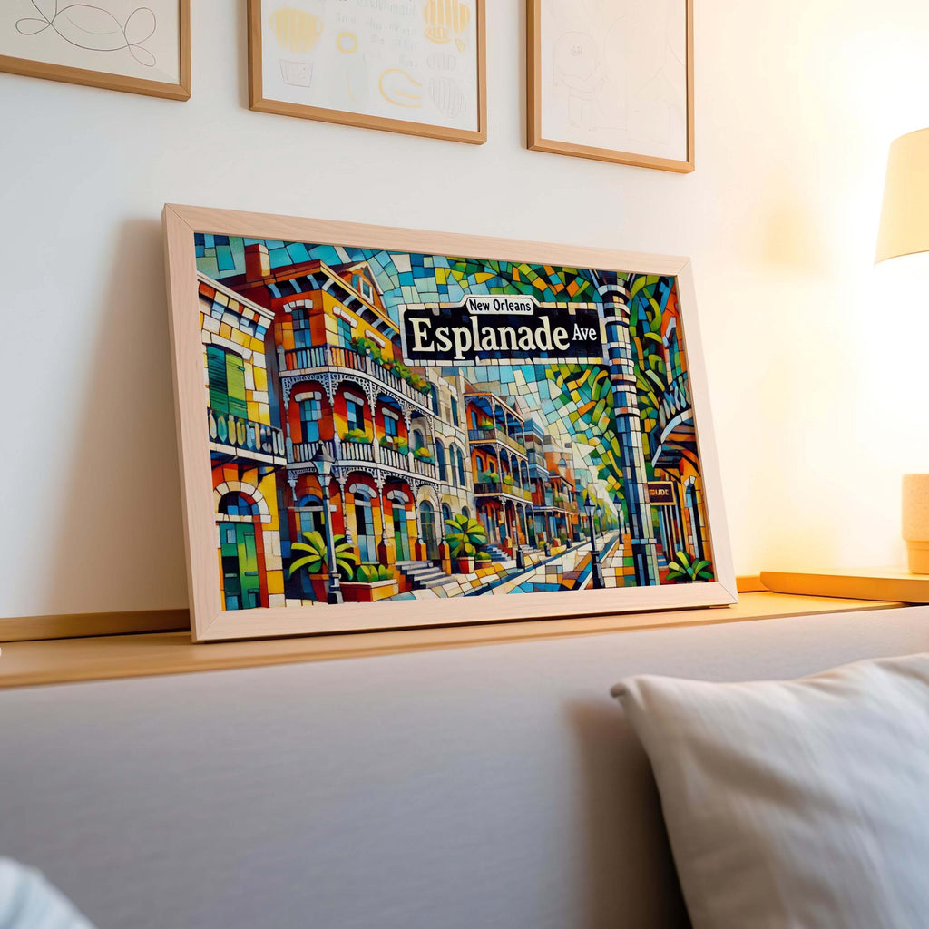 Esplanade Avenue Print - New Orleans, Louisiana, USA