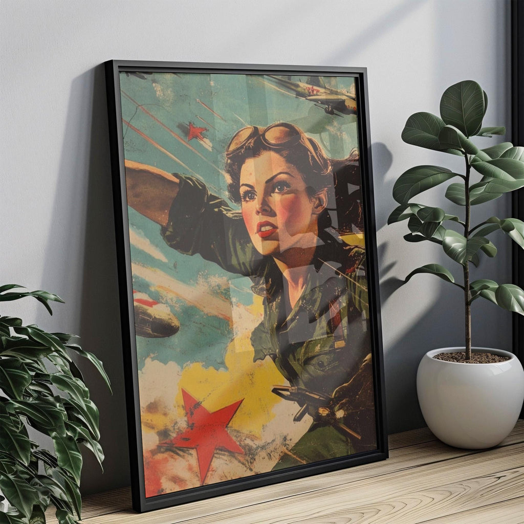 American Flag Wall Art Vintage - United States