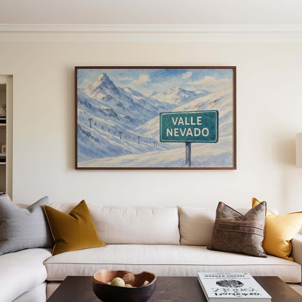 Valle Nevado Print - Santiago, Chile