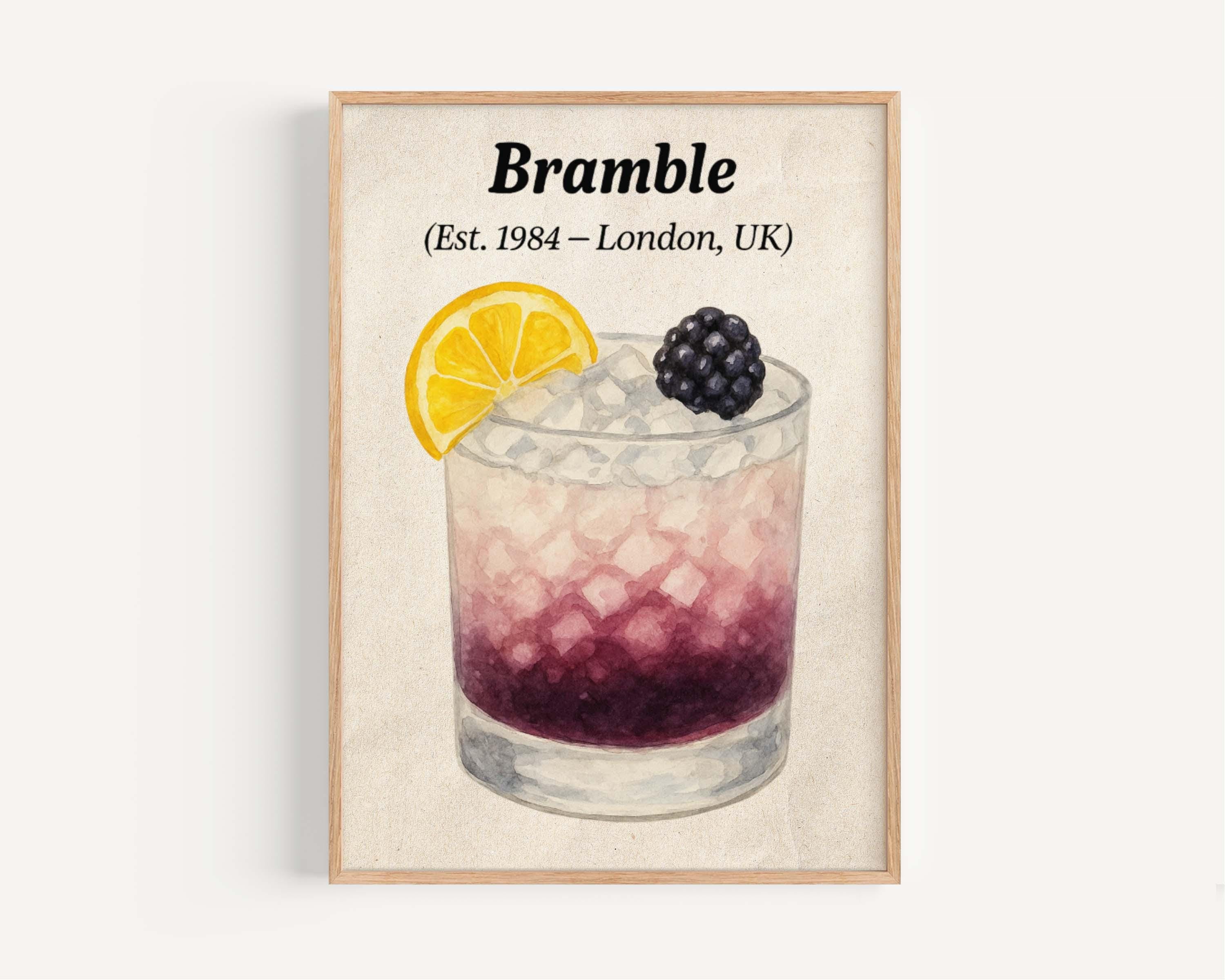 Bramble Cocktail Print