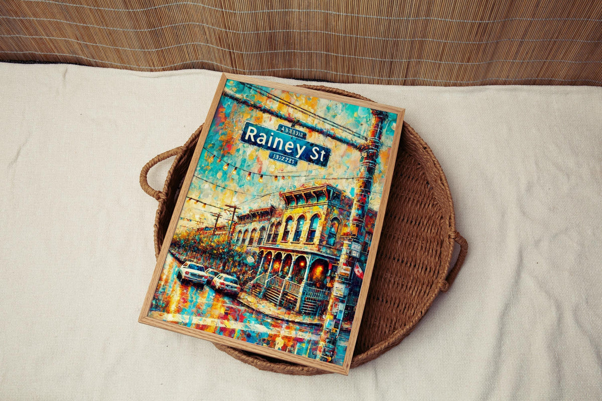Rainey Street Print - Austin, Texas, USA