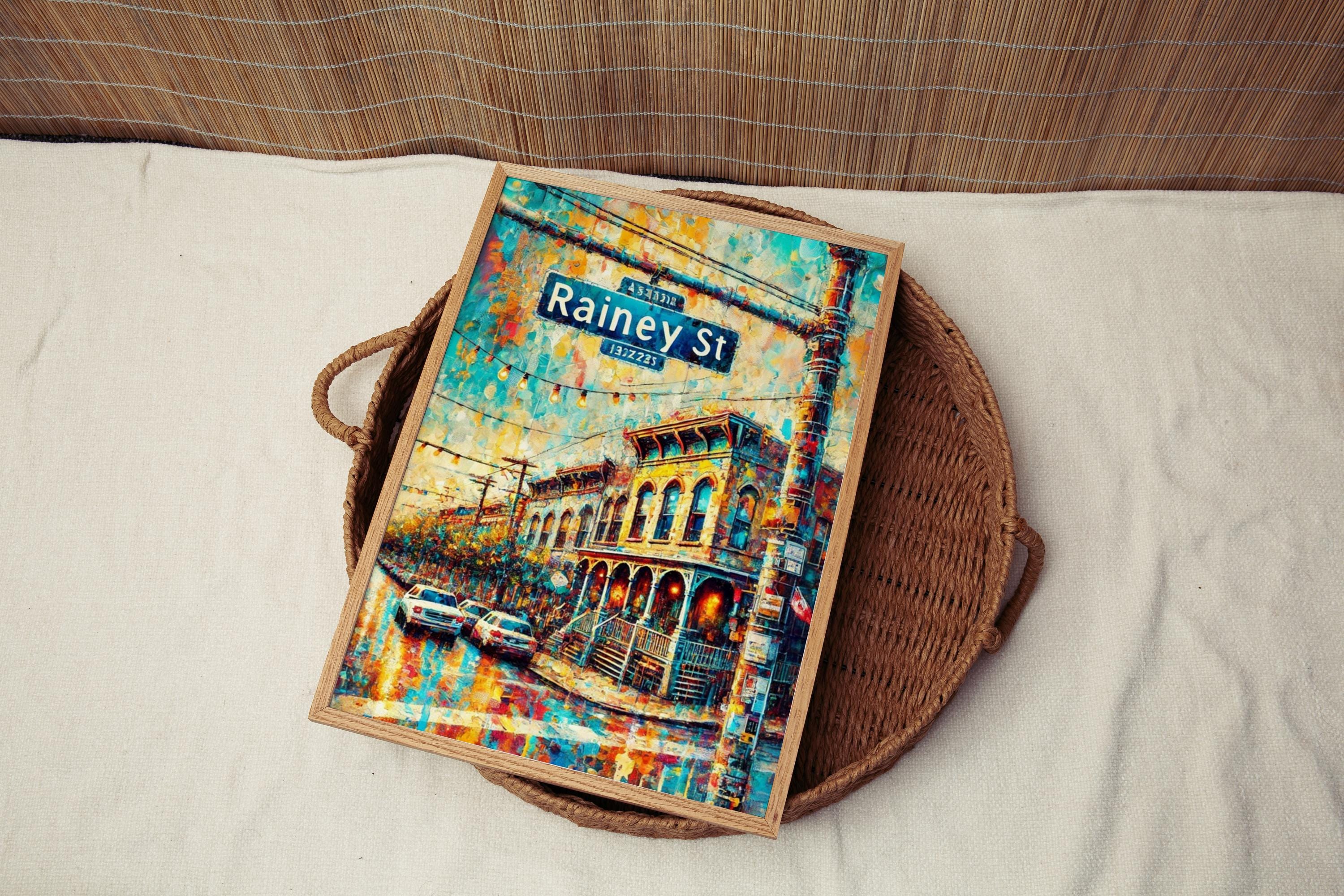 Rainey Street Print - Austin, Texas, USA