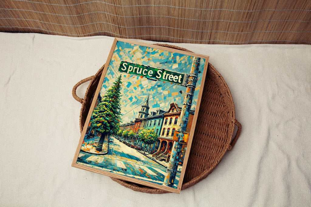 Spruce Street Print - Philadelphia, Pennsylvania, USA