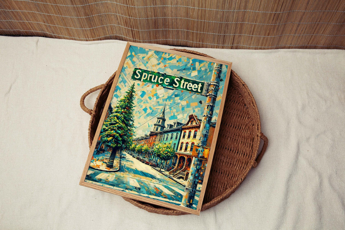 Spruce Street Print - Philadelphia, Pennsylvania, USA