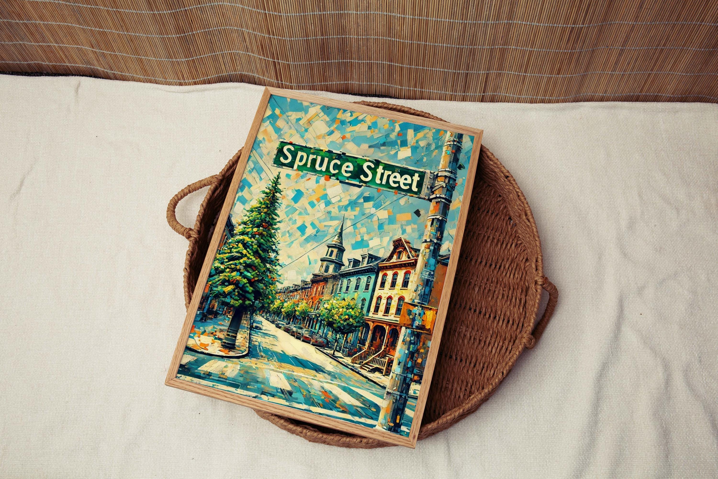 Spruce Street Print - Philadelphia, Pennsylvania, USA