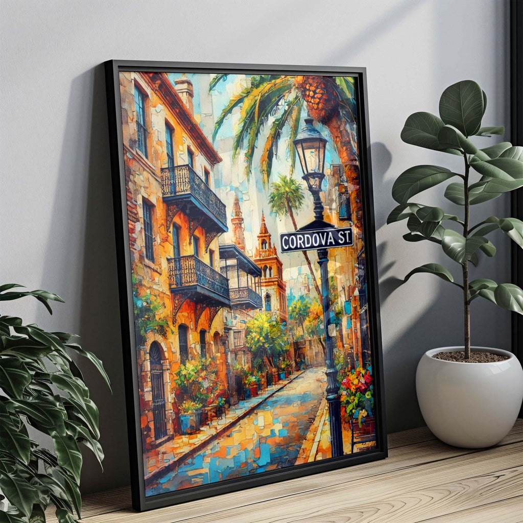 Cordova Street Print - St Augustine, Florida, USA