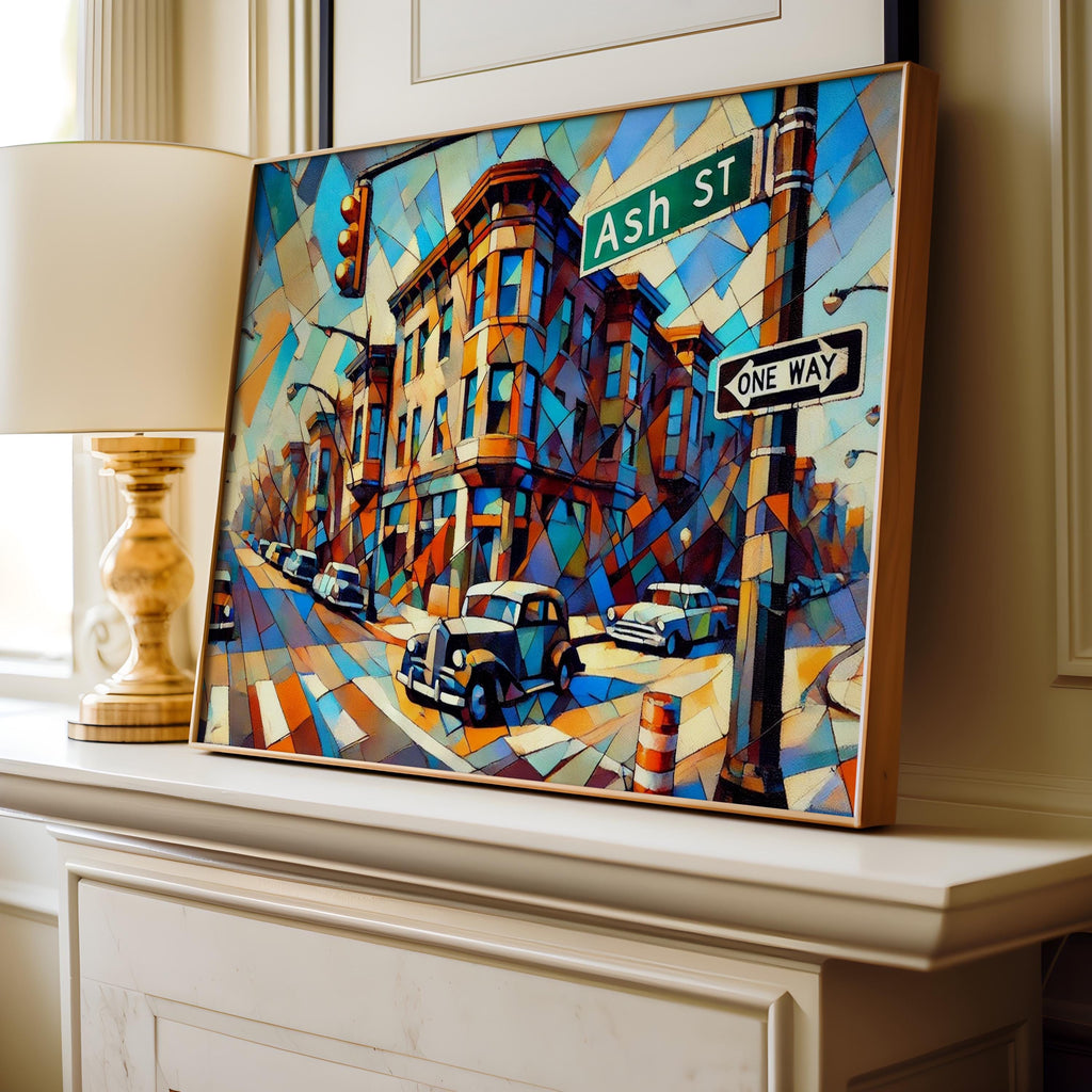 Ash Street Print - Denver, Colorado, USA