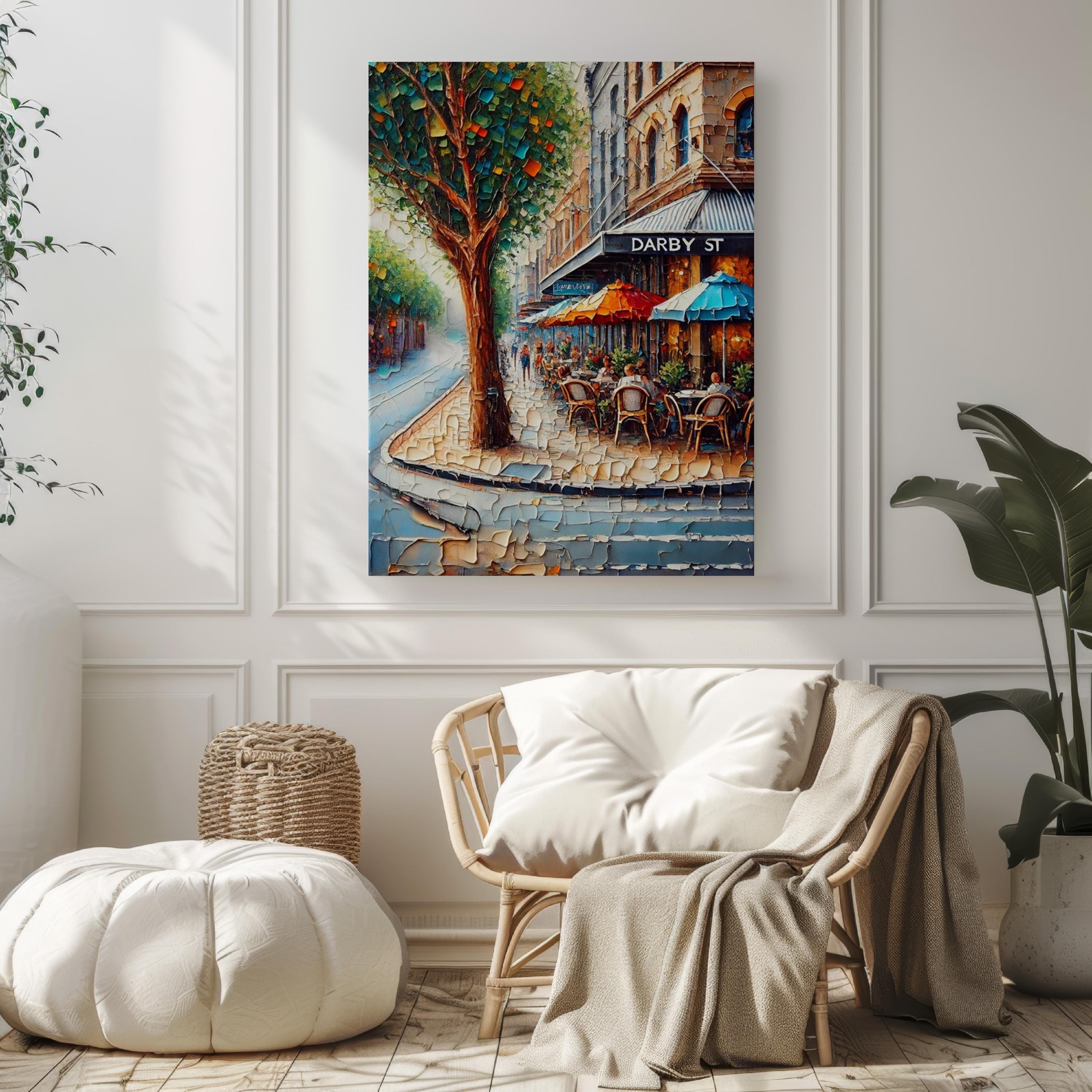 Newcastle Darby St Wall Art Travel Print Australian Decor Gift Newcastle Gift Housewarming Poster