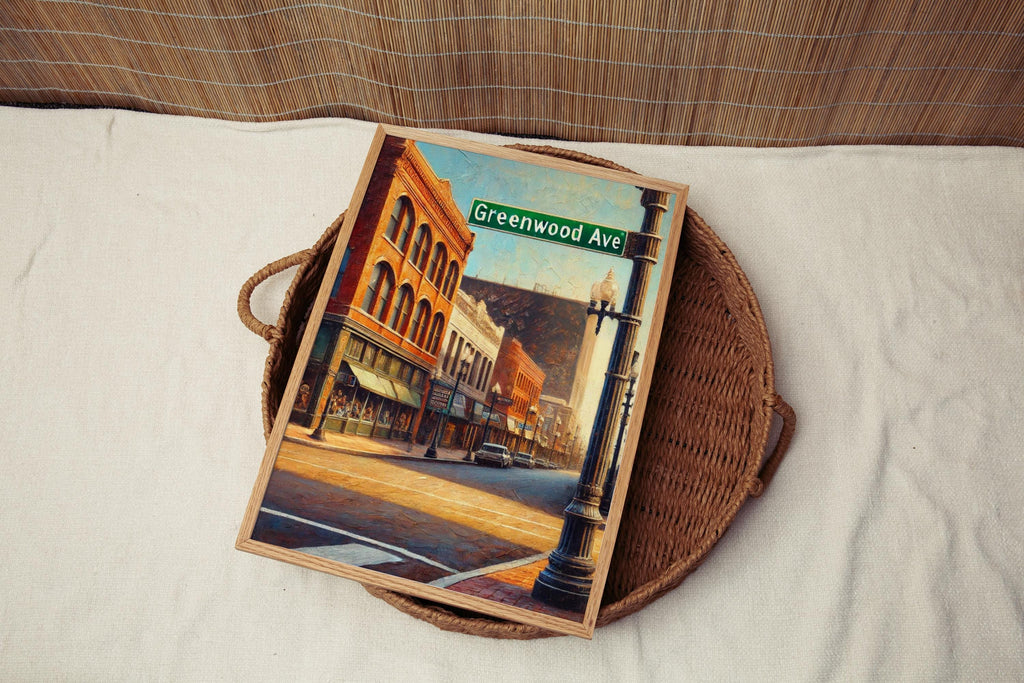Greenwood Ave Print - Tulsa, Oklahoma, USA