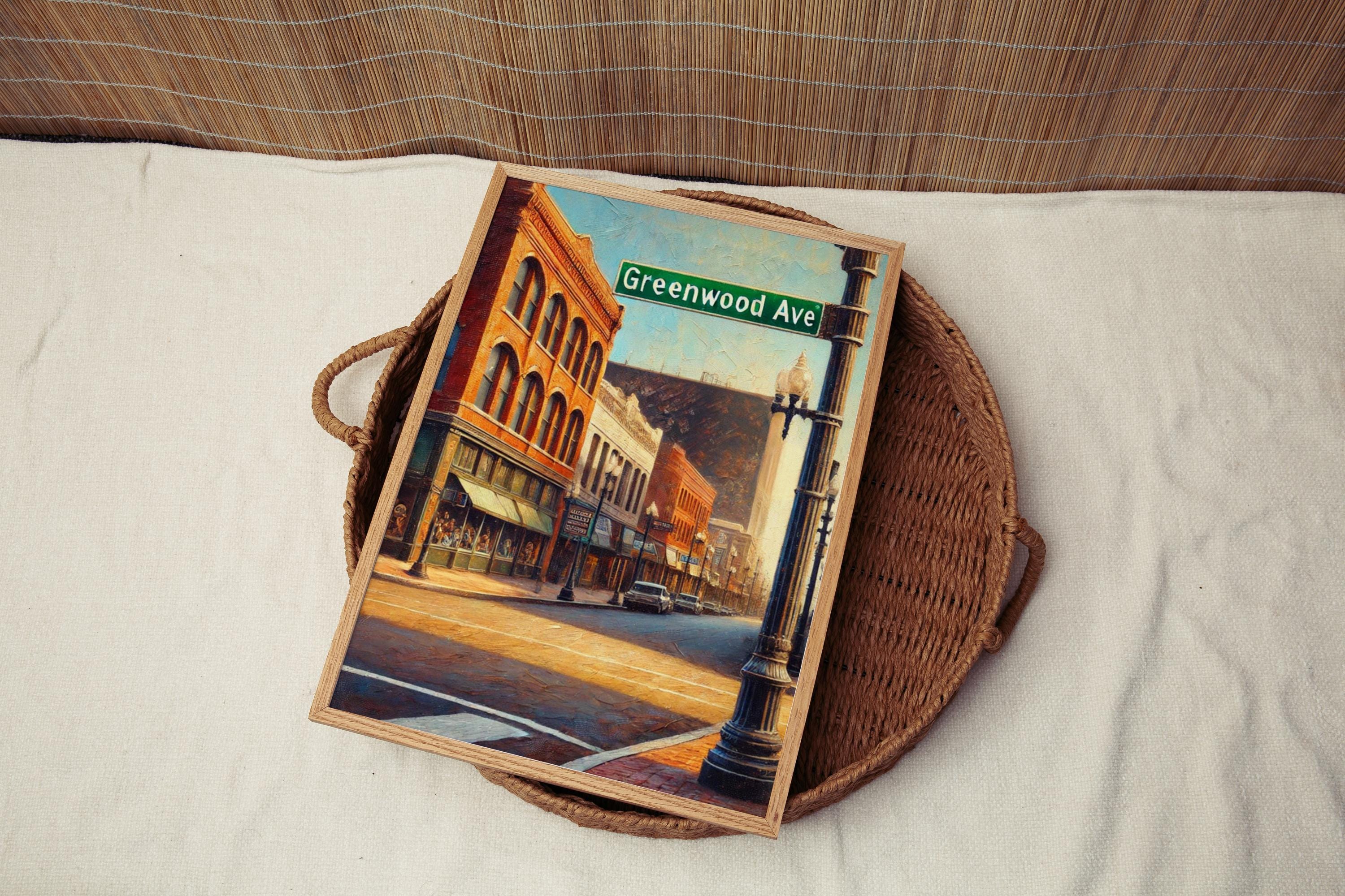 Greenwood Ave Print - Tulsa, Oklahoma, USA