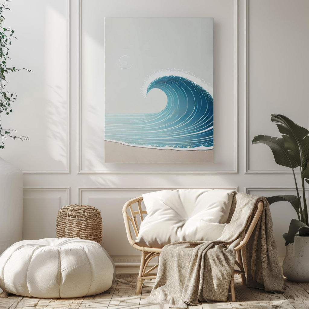 Beach Wall Art Coastal Ocean Wave Decor
