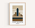 Fort Worth Print Modern - Fort Worth, Texas, USA