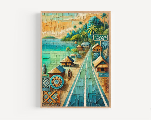 Malakal Road Wall Art Decor - Koror, Palau