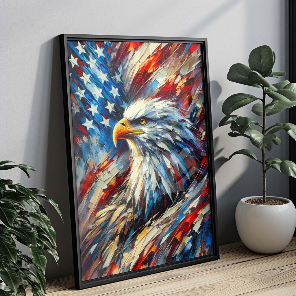 Bald Eagle Wall Art Abstract - United States