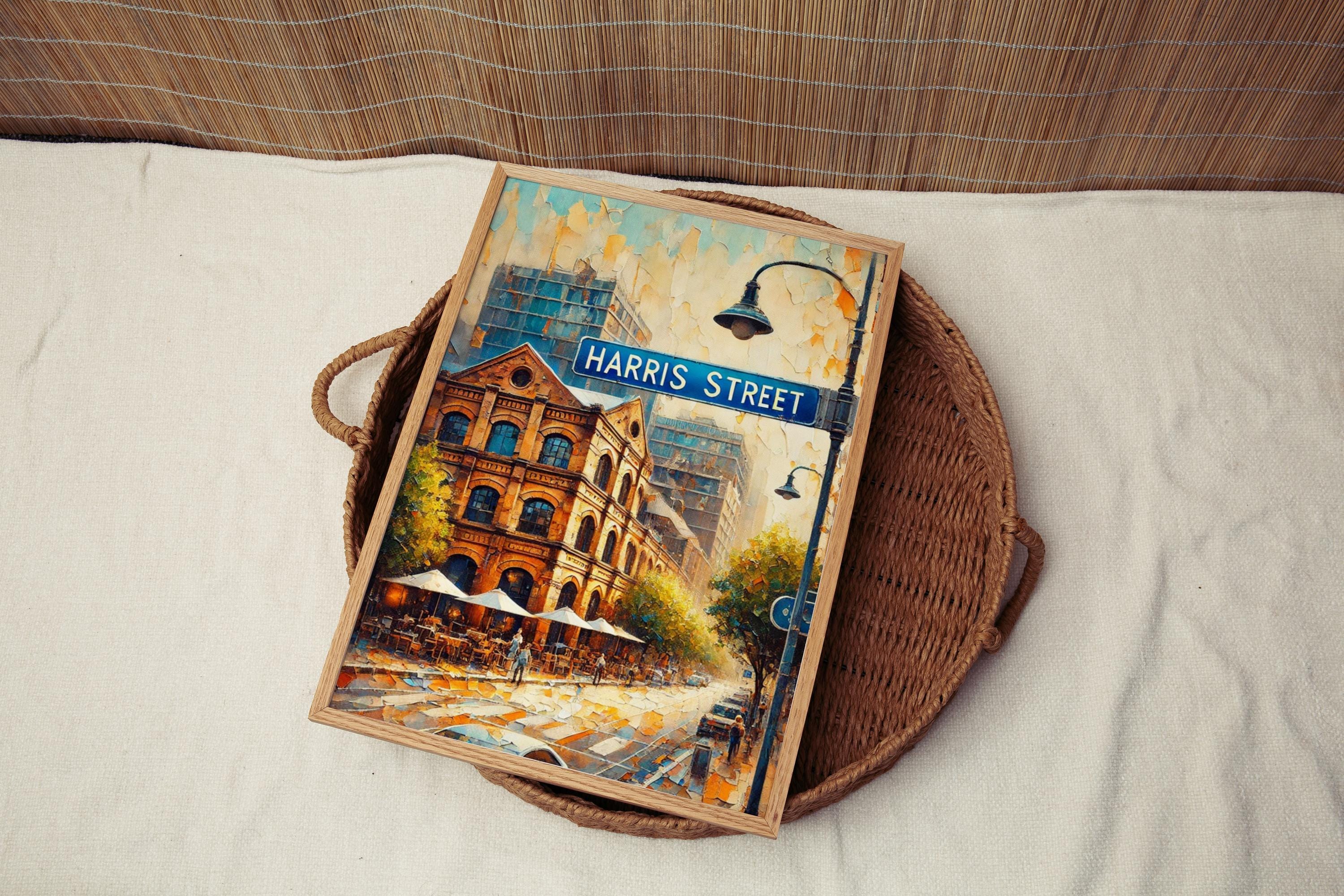 Harris Street Wall Art | Sydney Print | Australia Travel Poster | Cityscape Gift | Personalized Home Decor | Museum-Grade Fine Art Print