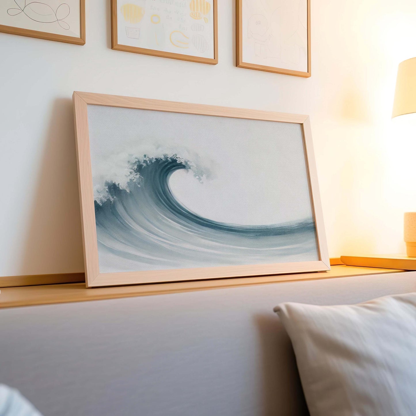 Nature Gift Wave Wall Art Ocean Print Beach Decor Housewarming New Home Family Art Nautical Decoration