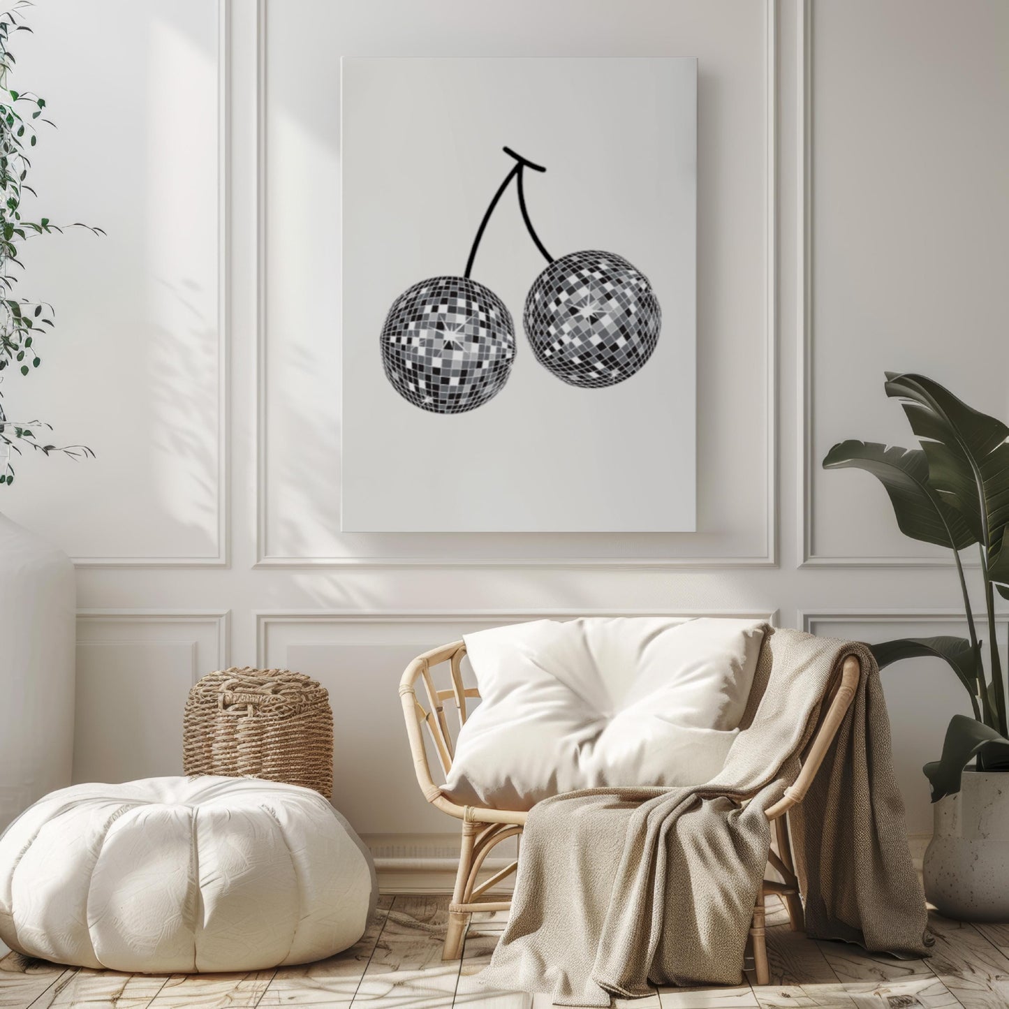 College Art Disco Wall Art Print – Retro Dorm Decor, Travel & Housewarming Gift, Funky Home Decoration, College Wall Artwork