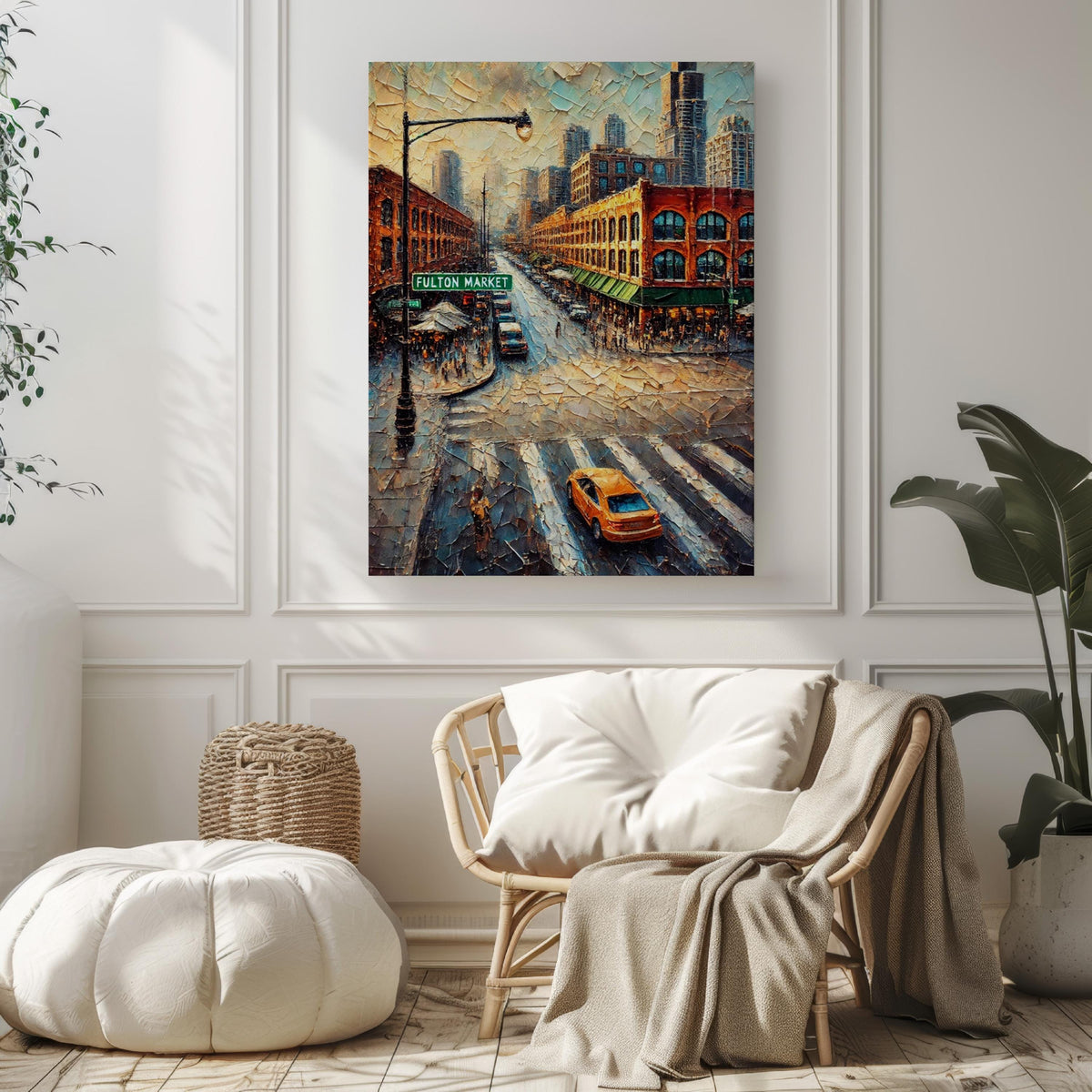 Fulton Market Poster Travel - Chicago, Illinois, USA