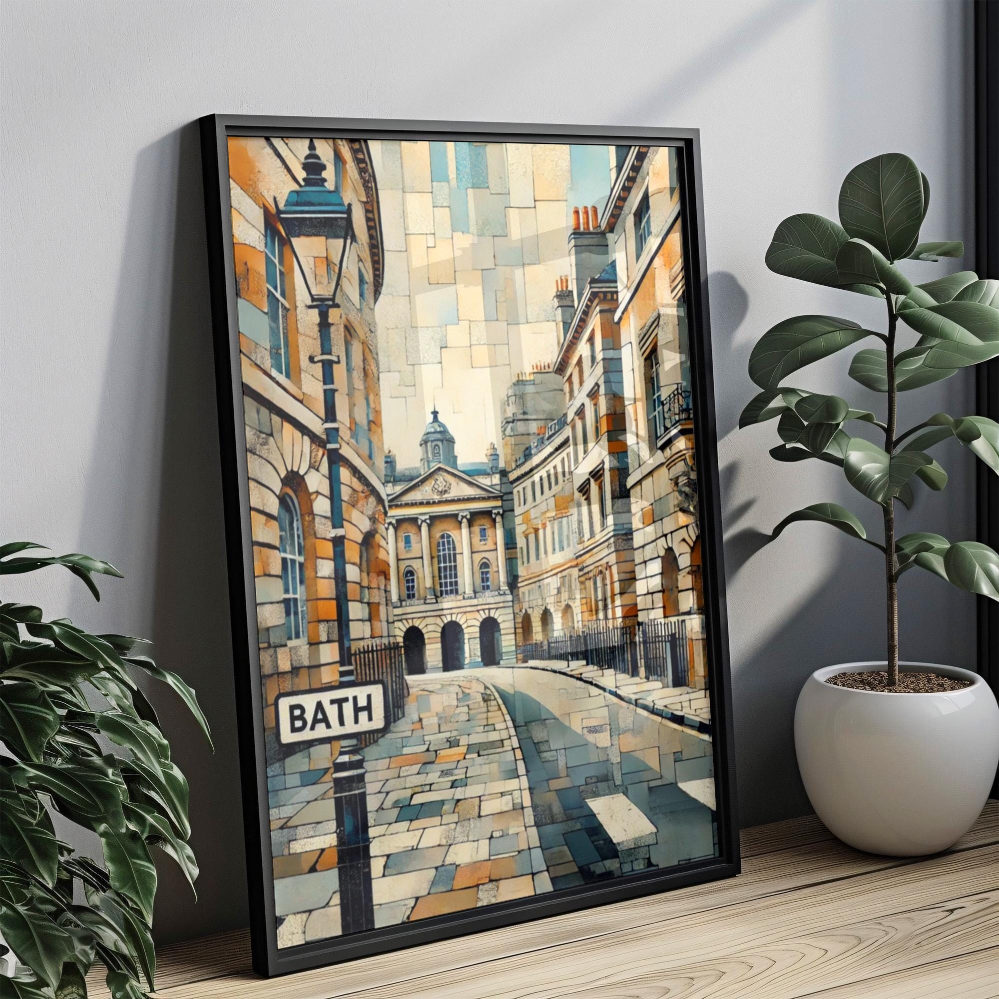Bath Print Map - Bath, United Kingdom