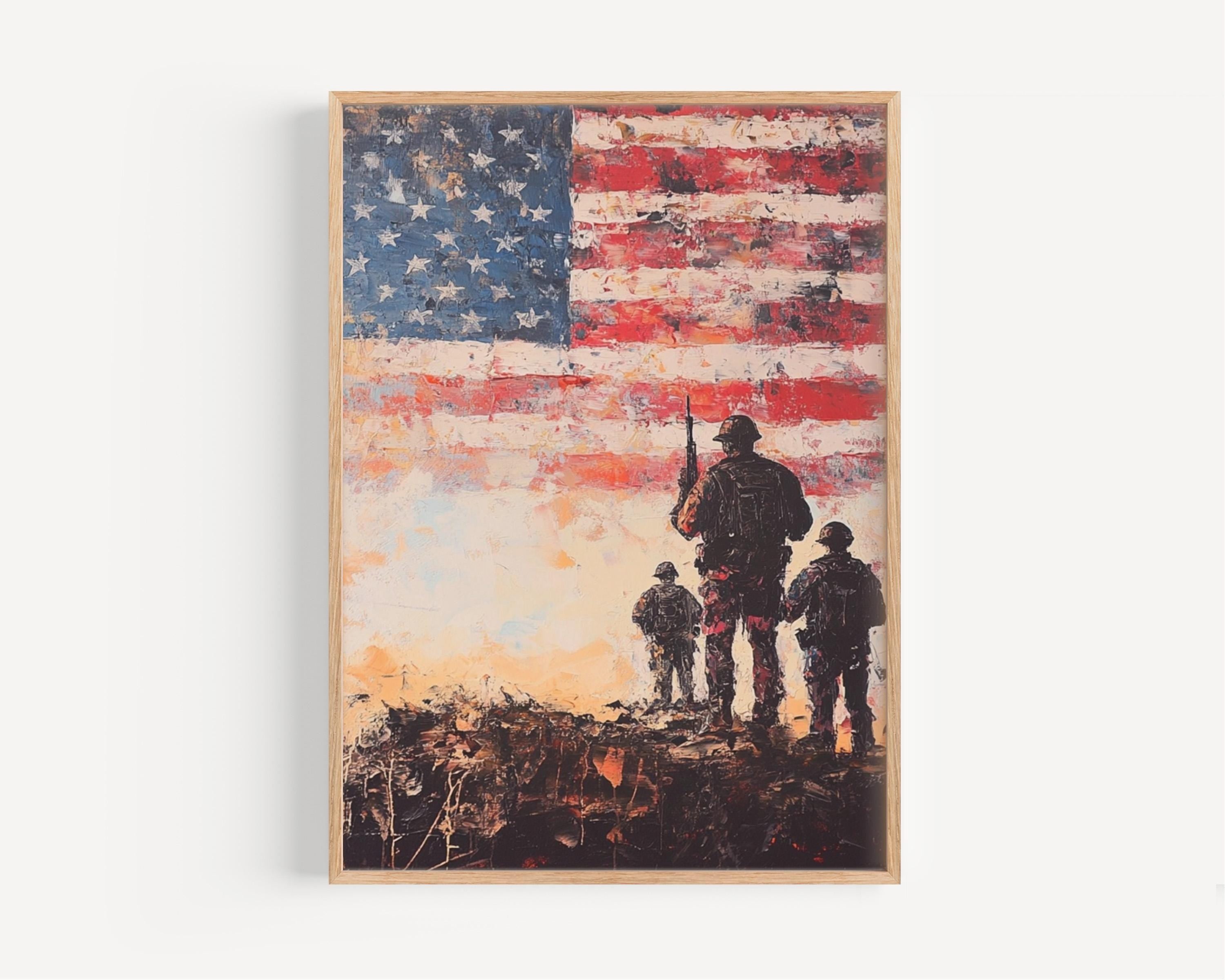 American War Art Poster Patriotic - USA