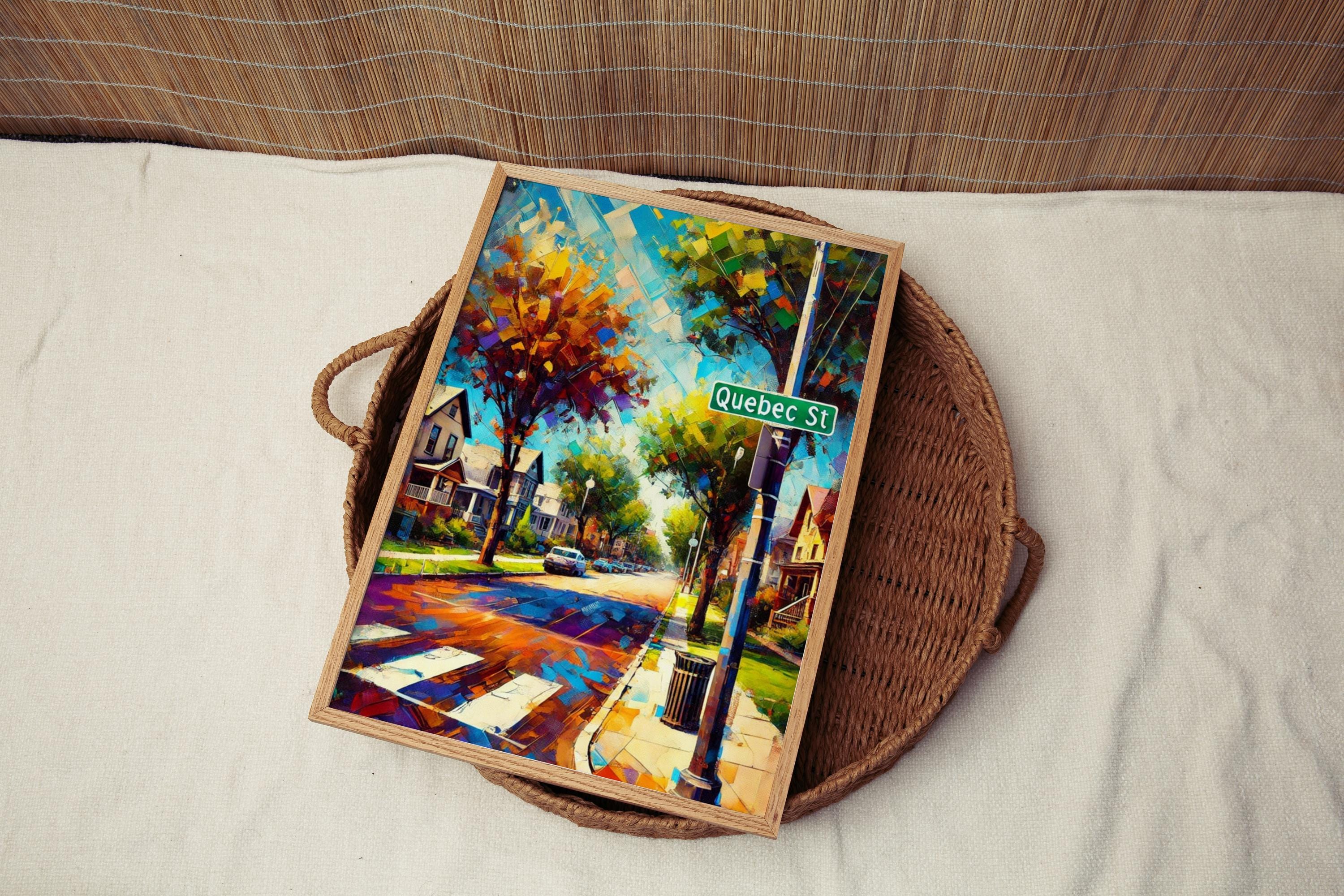 Quebec St Wall Art, Quebec Street Print, Denver Art, Denver Gift, Travel Print, Travel Poster, Housewarming Gift, Colorado Artwork