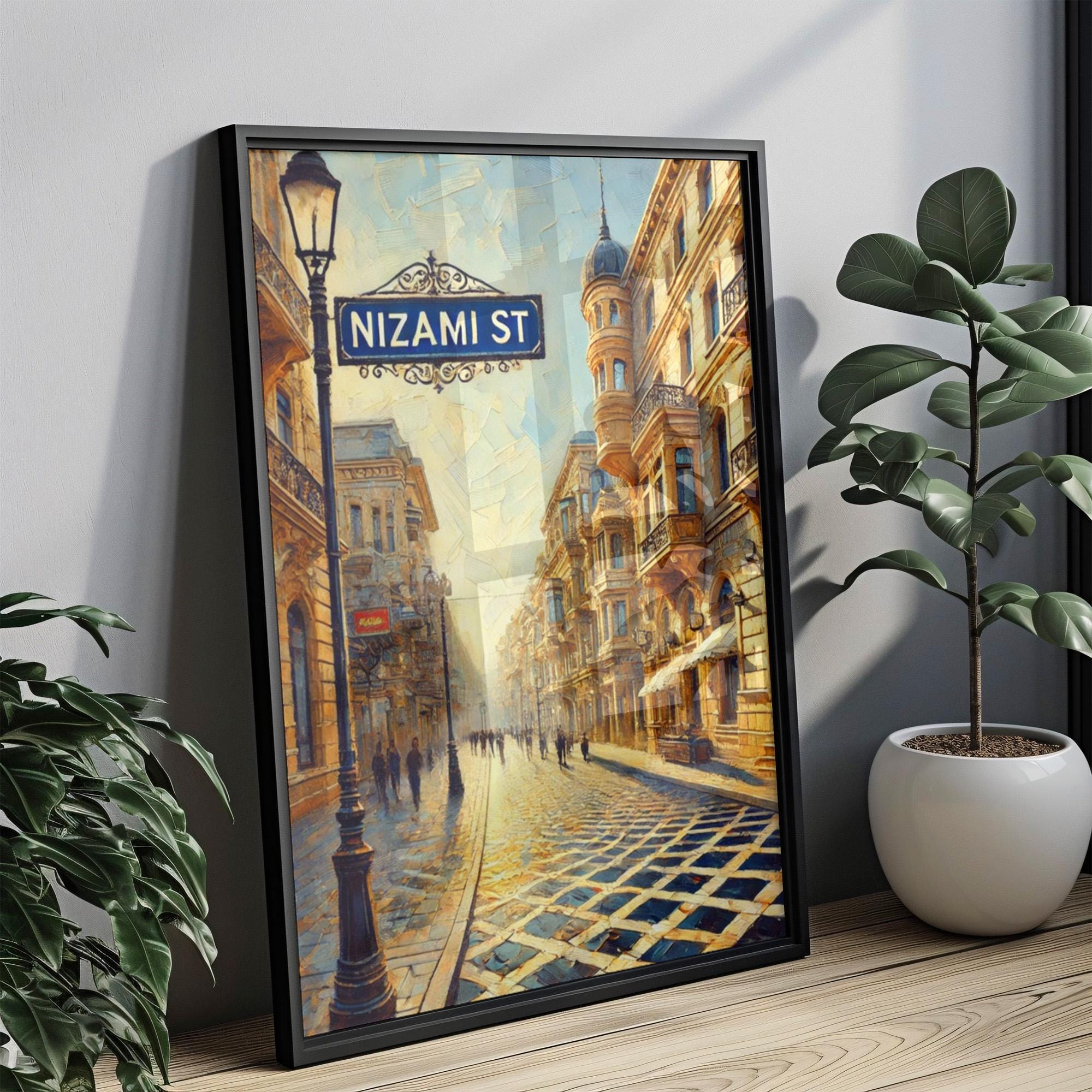 Nizami Street Print - Baku, Azerbaijan