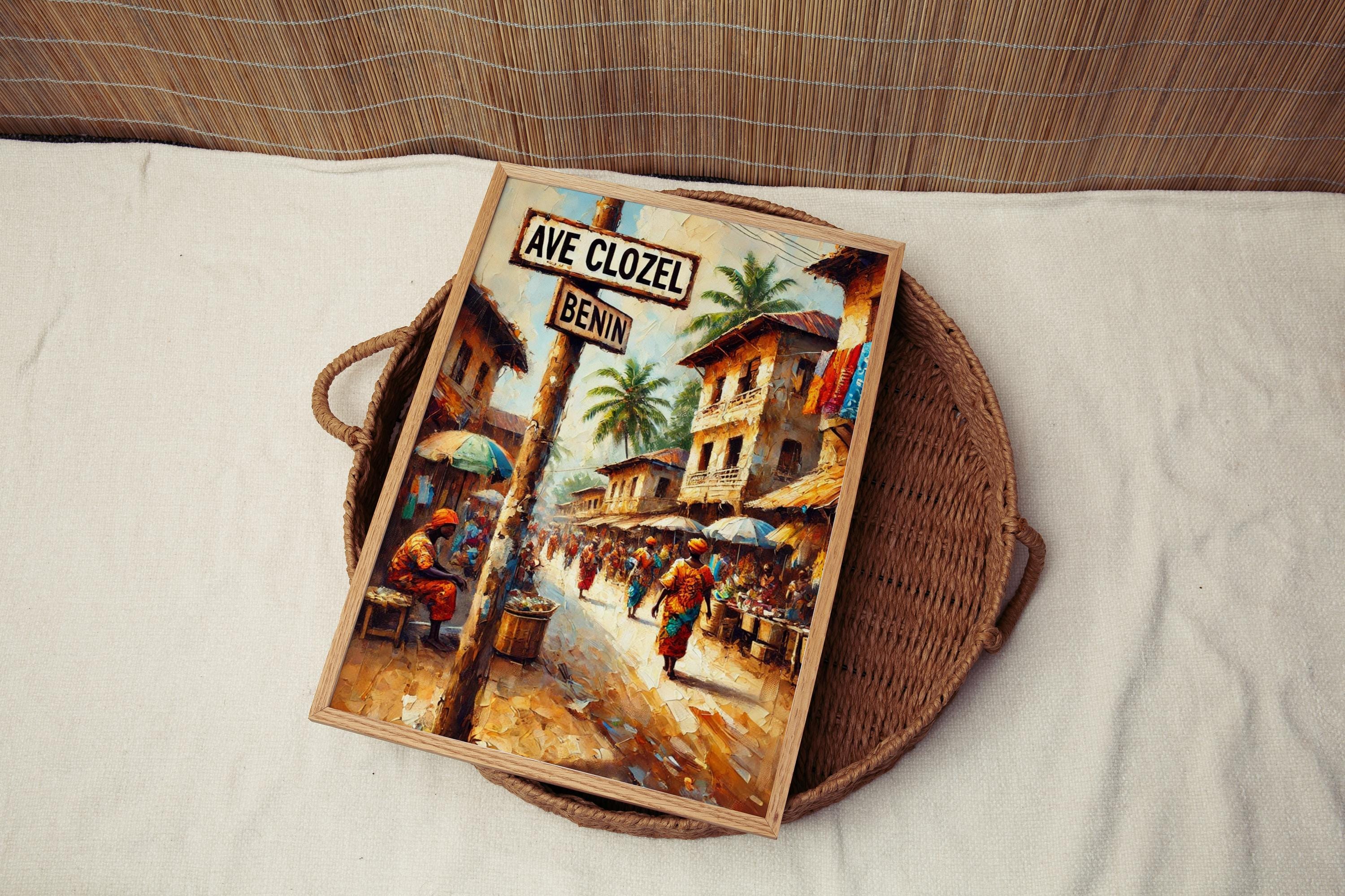 Avenue Clozel Cityscape Print - Cotonou, Benin