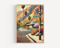 Palm Springs Retro Wall Art - Palm Springs, California, USA