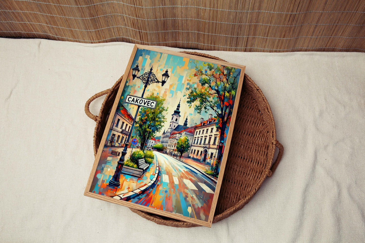 Cakovec Art Print - Croatian City Wall Art Travel Poster, European Home Decor & Housewarming Gift