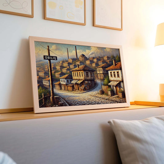 Obiliq Art Wall Print - Kosovo City Travel Poster, European Artwork, Housewarming Gift, Obiliq Wall Decor, Travel Print & Kosovo Art