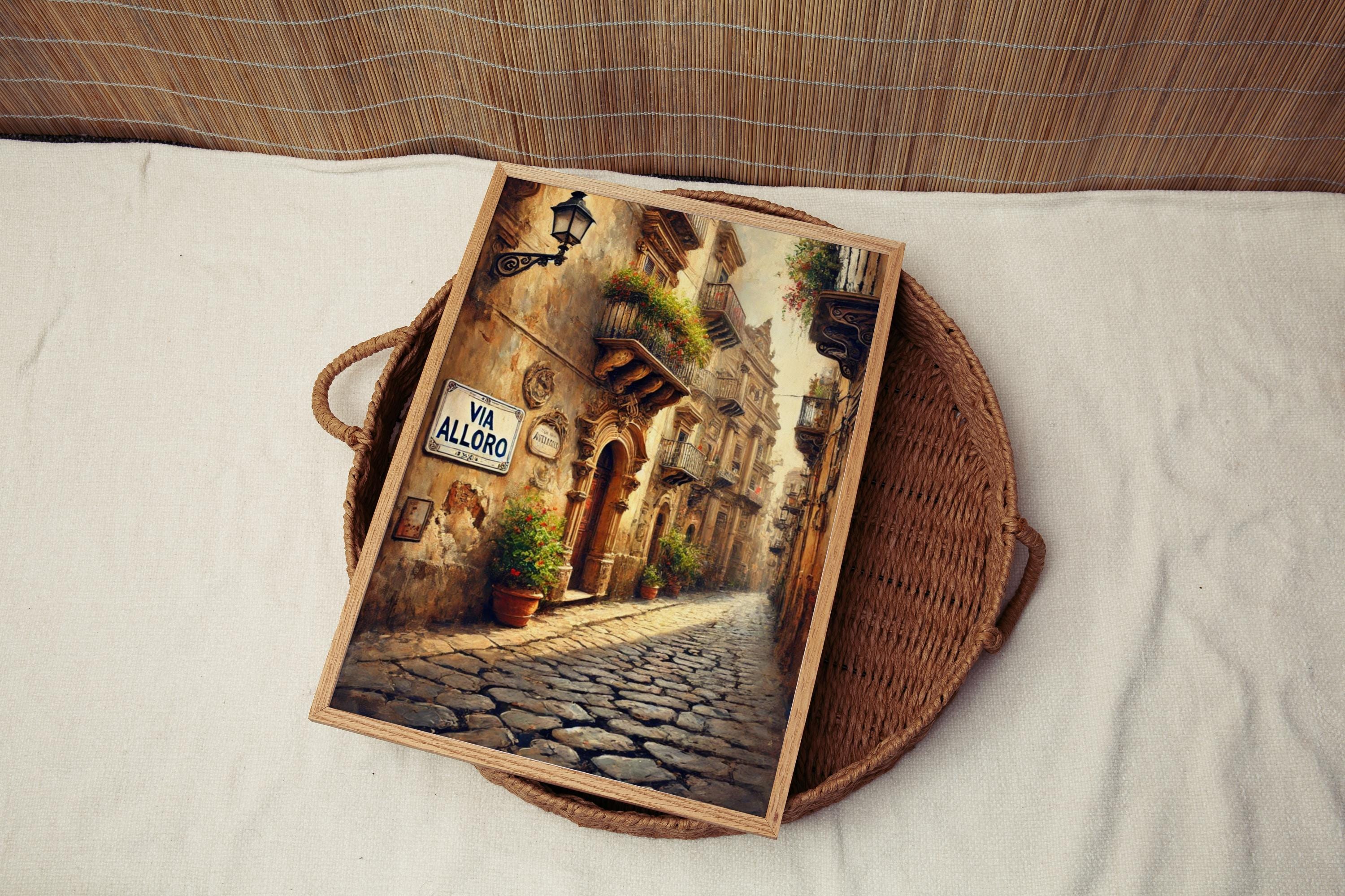 Via Alloro Travel Print - Palermo, Italy