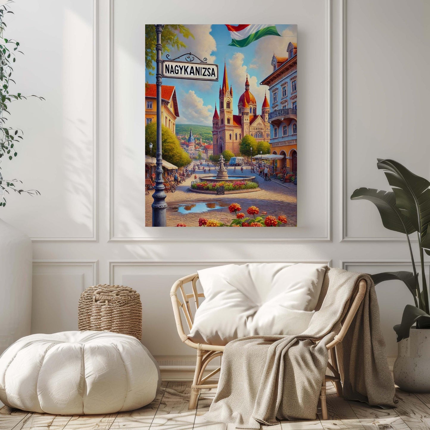 Nagykanizsa Art Wall Print – Hungary City Travel Poster, Housewarming Gift, Nagykanizsa Map Artwork, Hungarian Home Decor