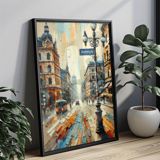 Avenyn Wall Art, Gothenburg Print, Sweden Art, “City” Gift, Travel Souvenir, Travel Poster,  “State” Art, PERSONALIZED GIFT