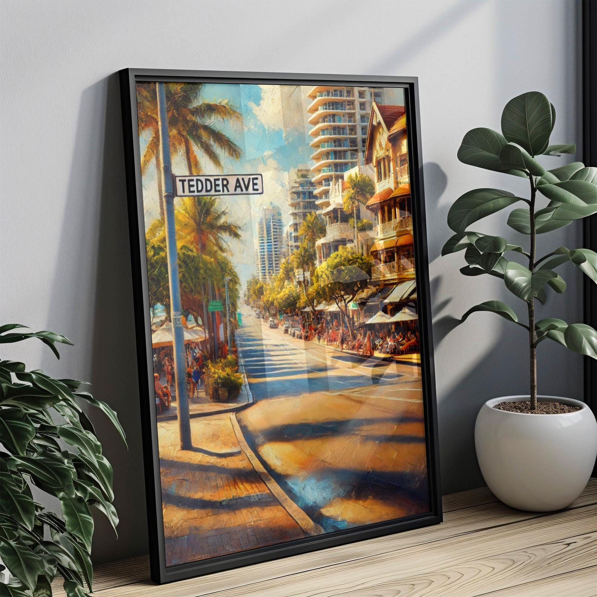 Tedder Ave Wall Art Coastal - Gold Coast, Australia