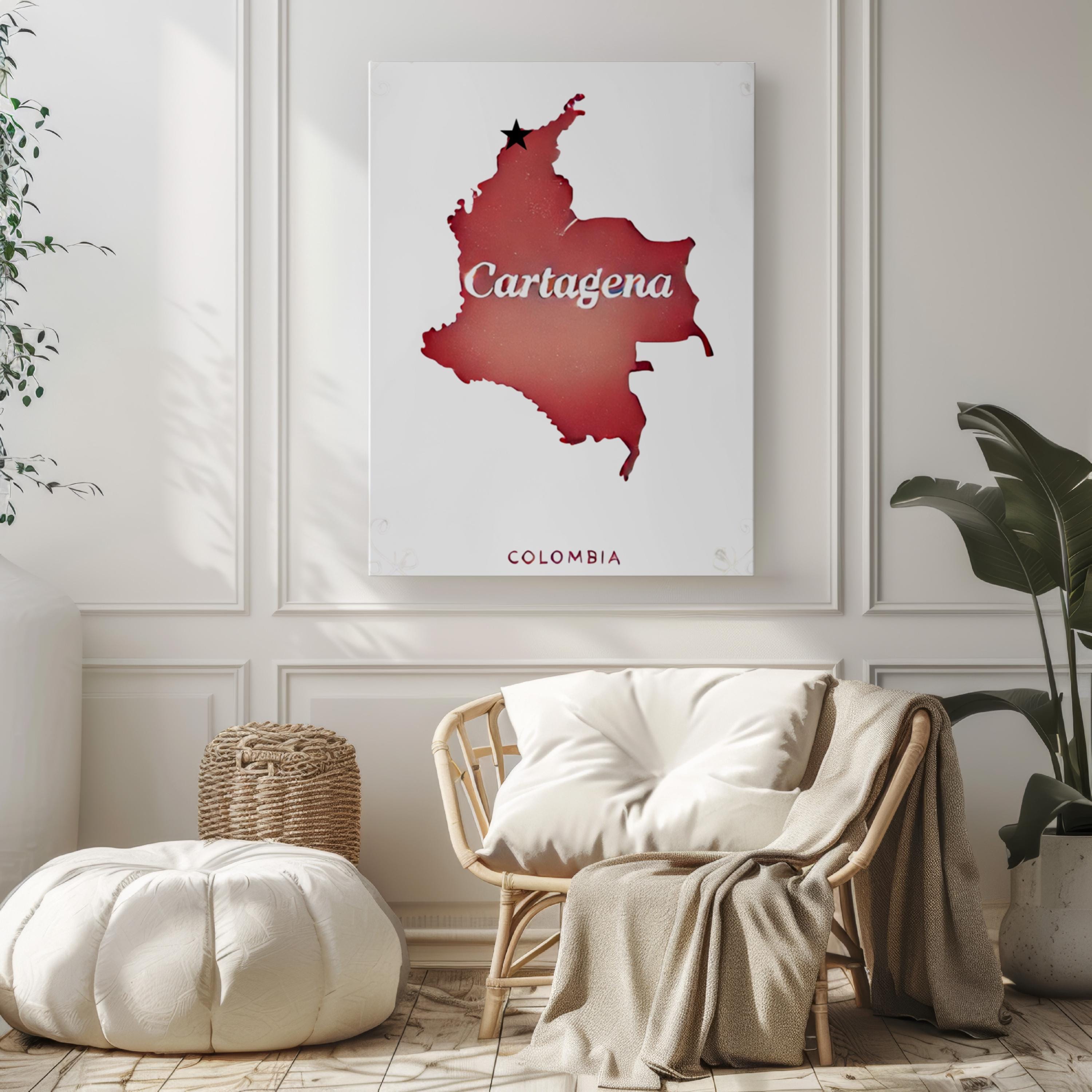 Cartagena Cityscape Poster - Cartagena, Colombia