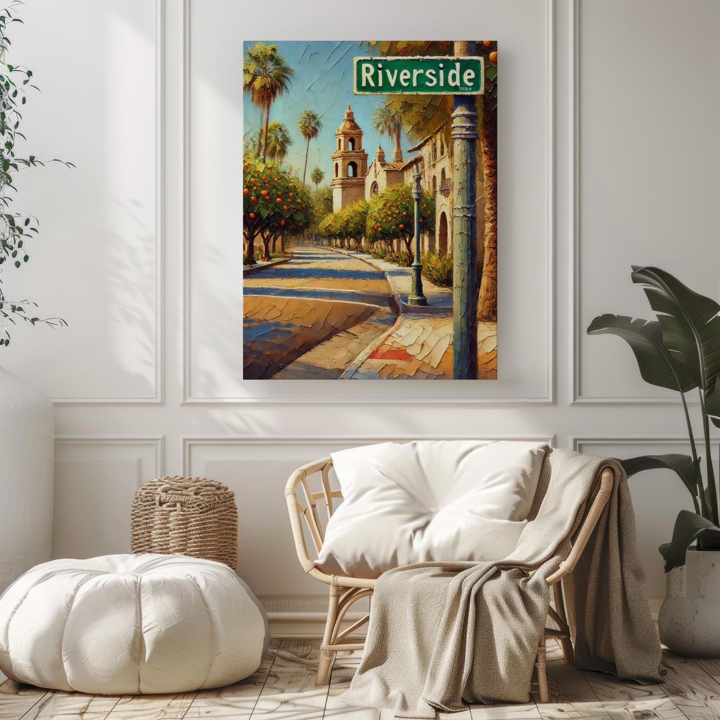 Art Riverside Wall Art California Print Travel Poster USA Gift Housewarming Modern American Decor