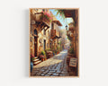 Chania Old Town Street Sign Print: Crete Greece Travel Poster