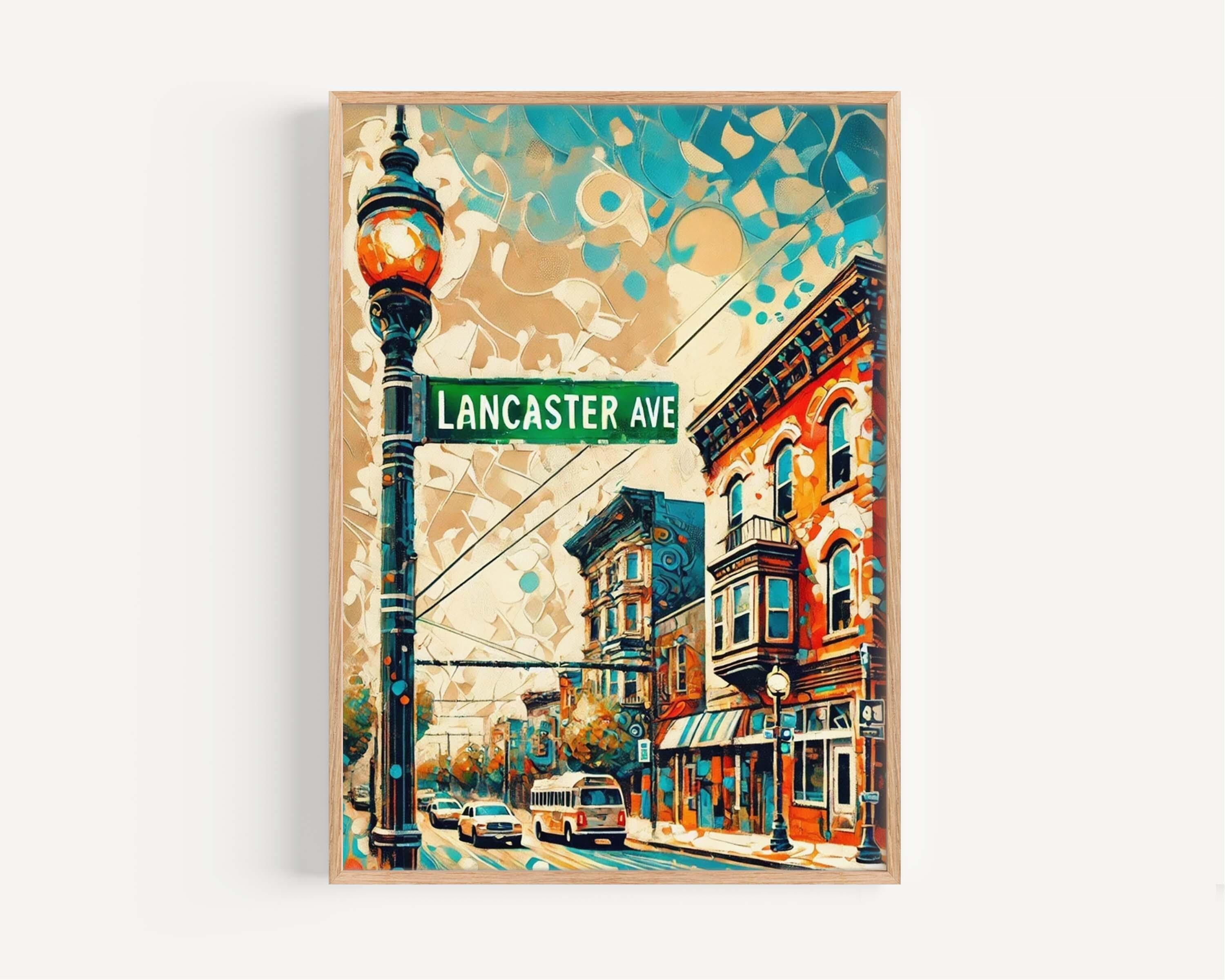Lancaster Avenue Print - Philadelphia, Pennsylvania, USA