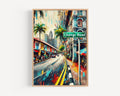 Changi Road Modern Print - Singapore