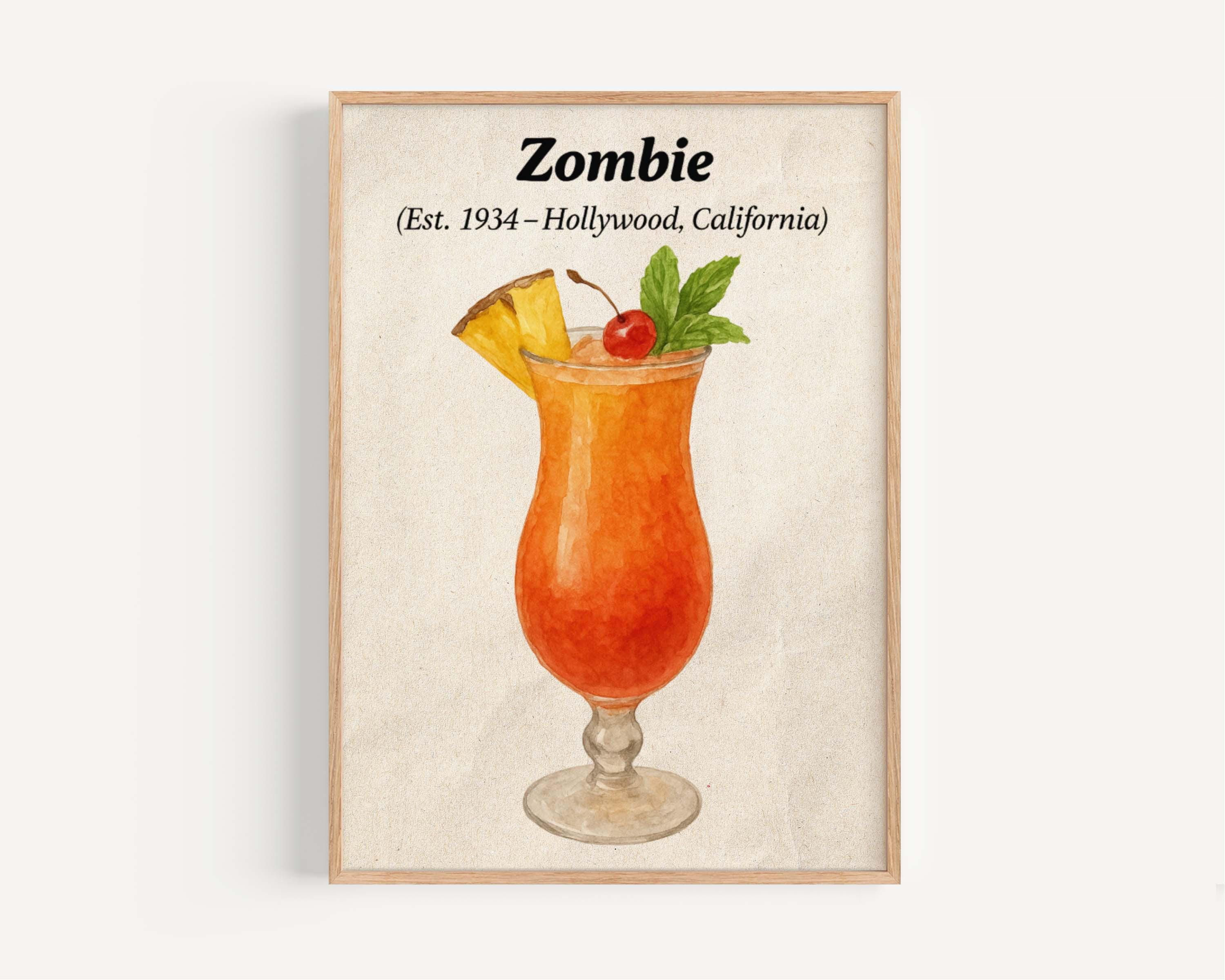 Zombie Cocktail Print