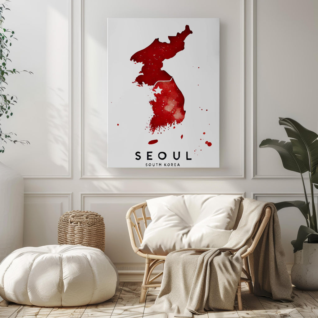 Seoul Minimalist Poster - Seoul, South Korea