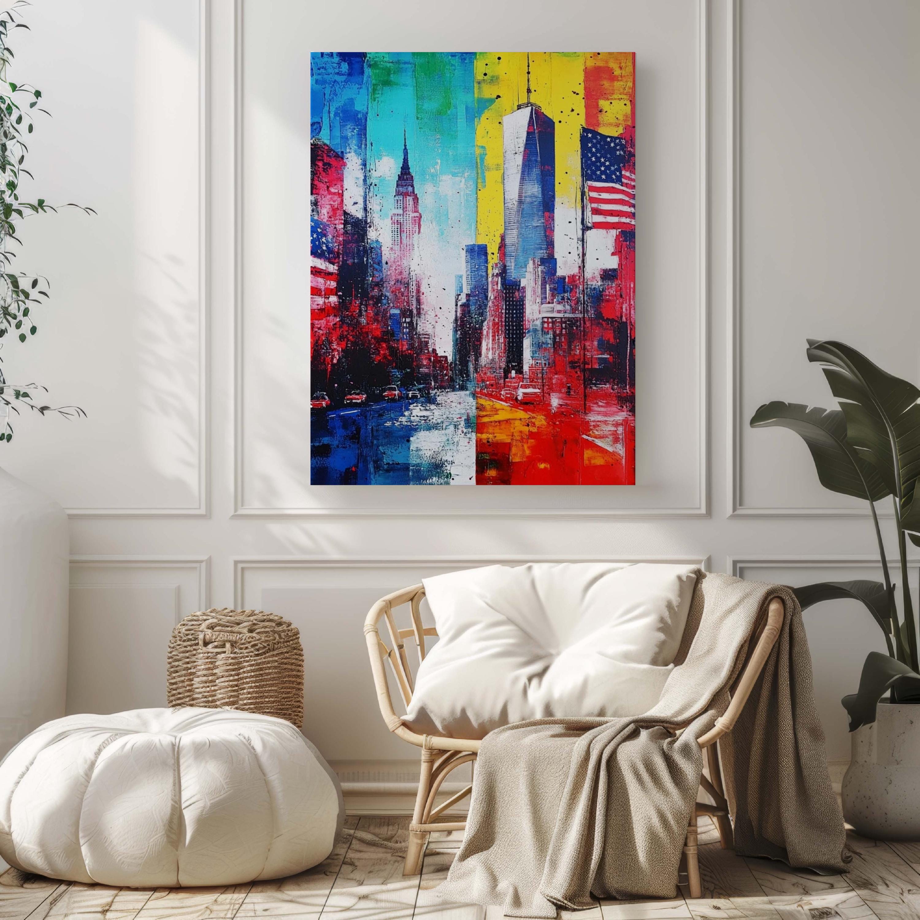 City Skyline Print Modern - United States